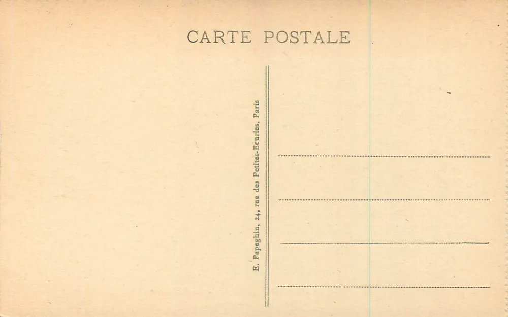 Palais de Fontainebleau — La Chapelle — A.P. - Verso