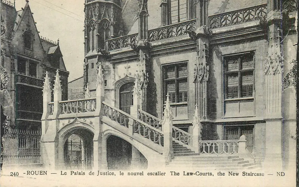 Rouen — Le Palais de Justice, le nouvel escalier — ND - Recto