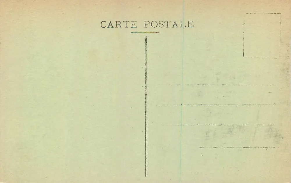Schloss Fontainebleau — Ansicht des Karpfenteichs — Verlag Nr. 127 - Rückseite