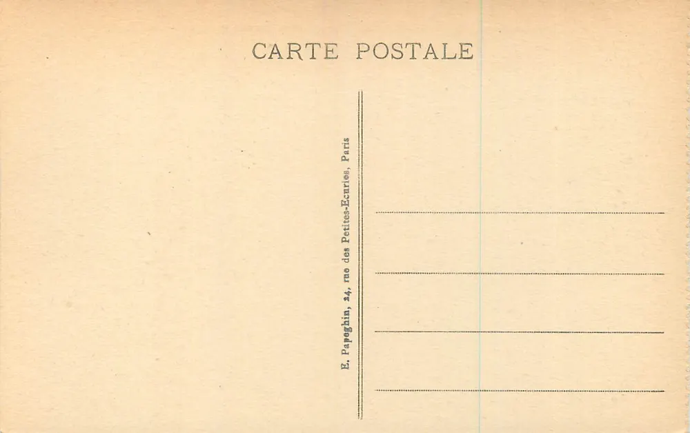 Palais de FONTAINEBLEAU — Façade et Entrée principale — A.P. - Verso