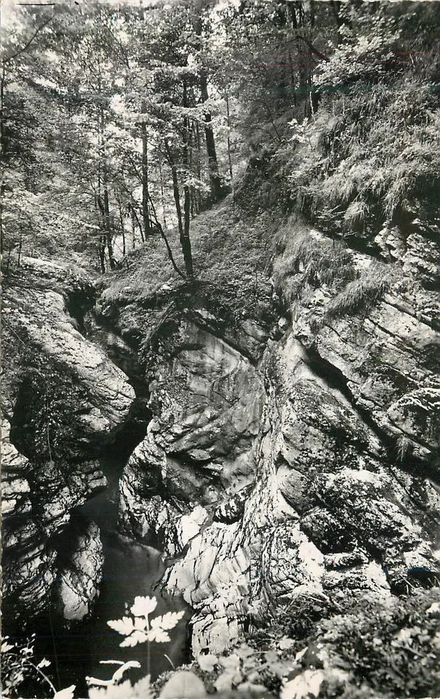 El Gouffre del Guiers — Paisajes de la Chartreuse — Ediciones Cellard, Lyon - Anverso