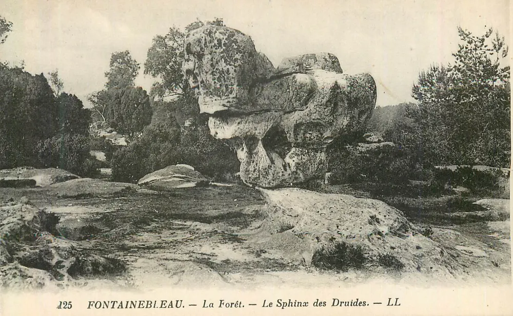 Fontainebleau — A Floresta — O Esfinge dos Druidas — LL - Frente