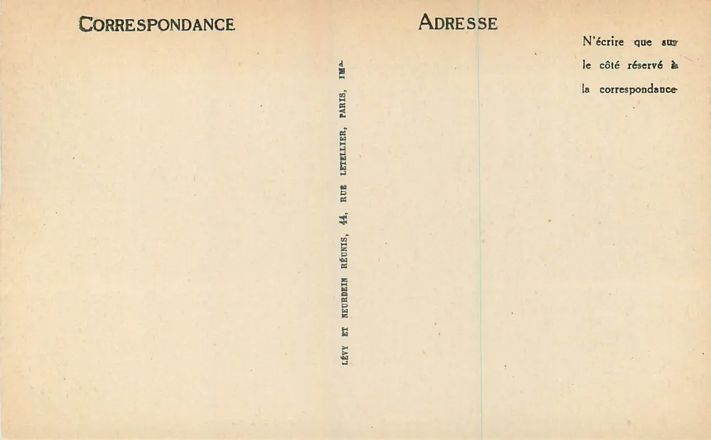 Fontainebleau — A Floresta — O Esfinge dos Druidas — LL - Verso
