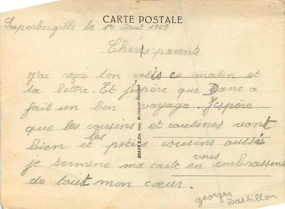 Superbregille (Garçons) — Entrada do Estabelecimento — Cliché Poncot - Verso