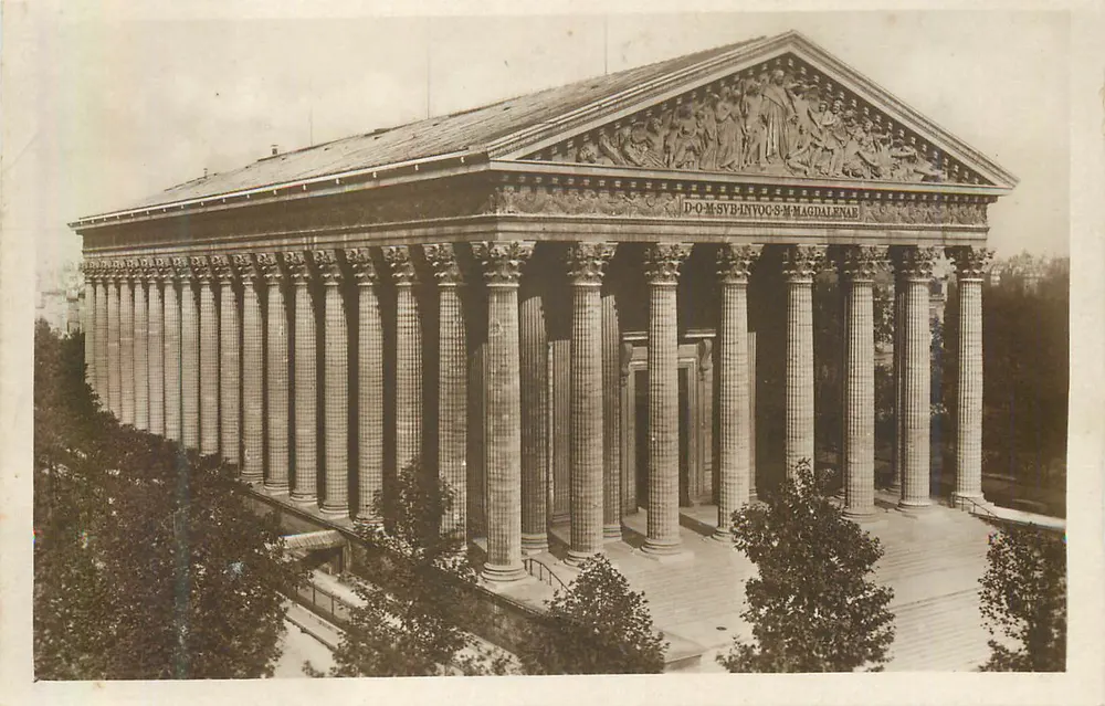 Igreja da Madeleine — Paris — Imp. Letellier - Frente