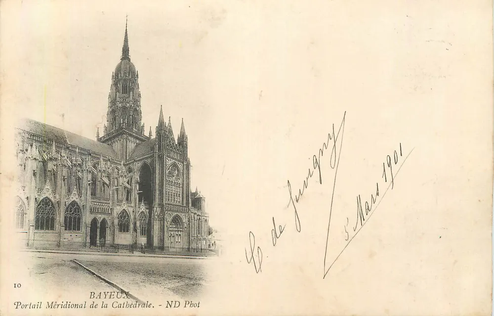Bayeux — Südtor der Kathedrale — ND Phot - Vorderseite