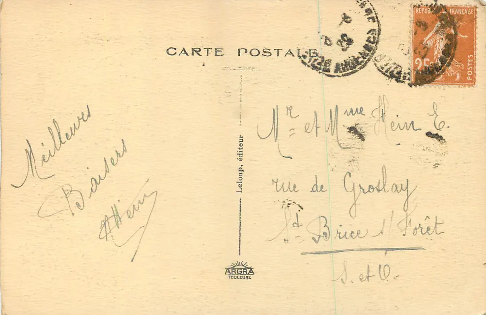 Vale do Meuse e Château-Regnault — Leloup, editor, Toulouse - Verso