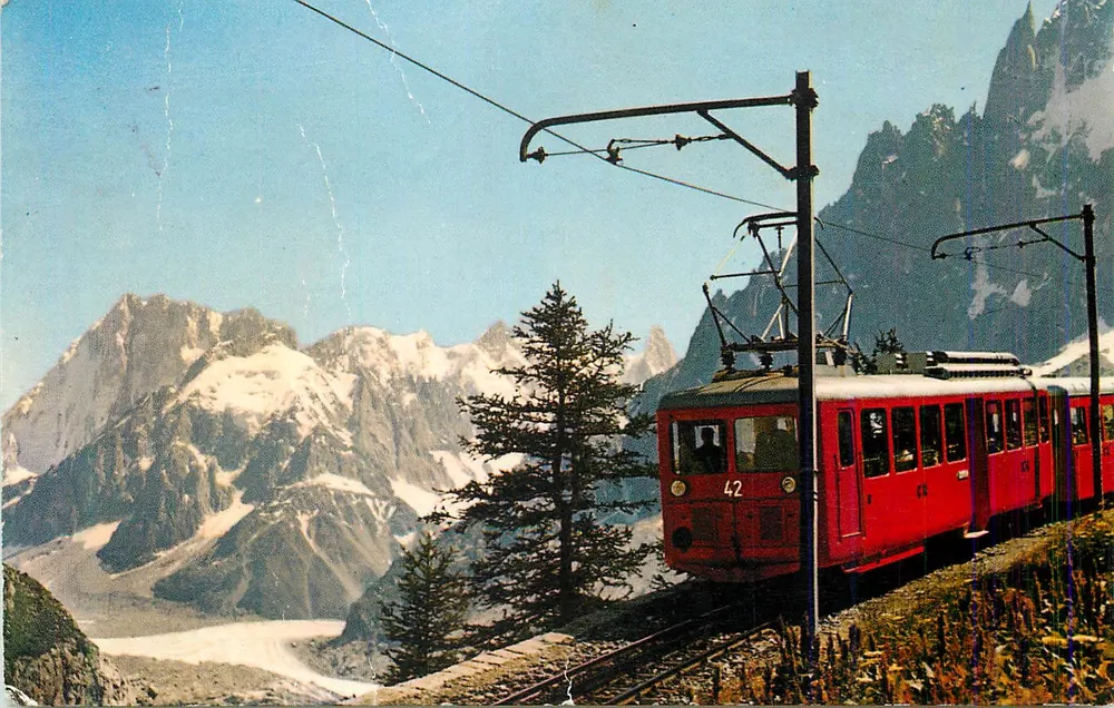 Zug von Montenvers — Mont-Blanc — G.R.M. Ausgabe - Vorderseite