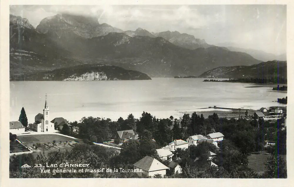 See Annecy — allgemeiner Blick und Tournette-Massiv — REAL-PHOTO, Paris - Vorderseite