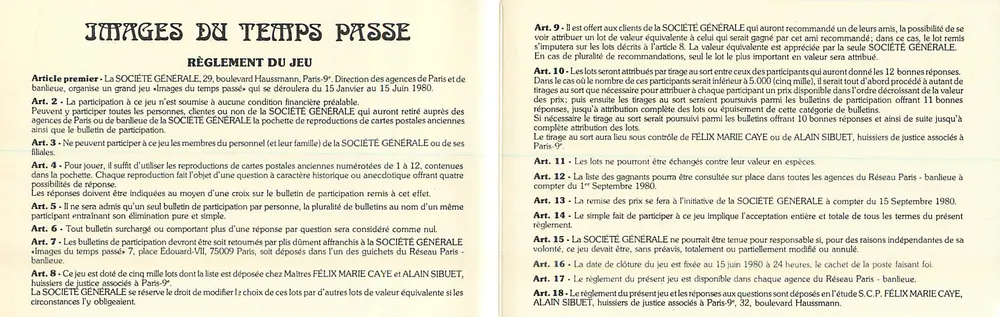 Paris - Boulevard dos Italianos — visão de rua com carruagem e comércios — editor anônimo, n°4 - Verso
