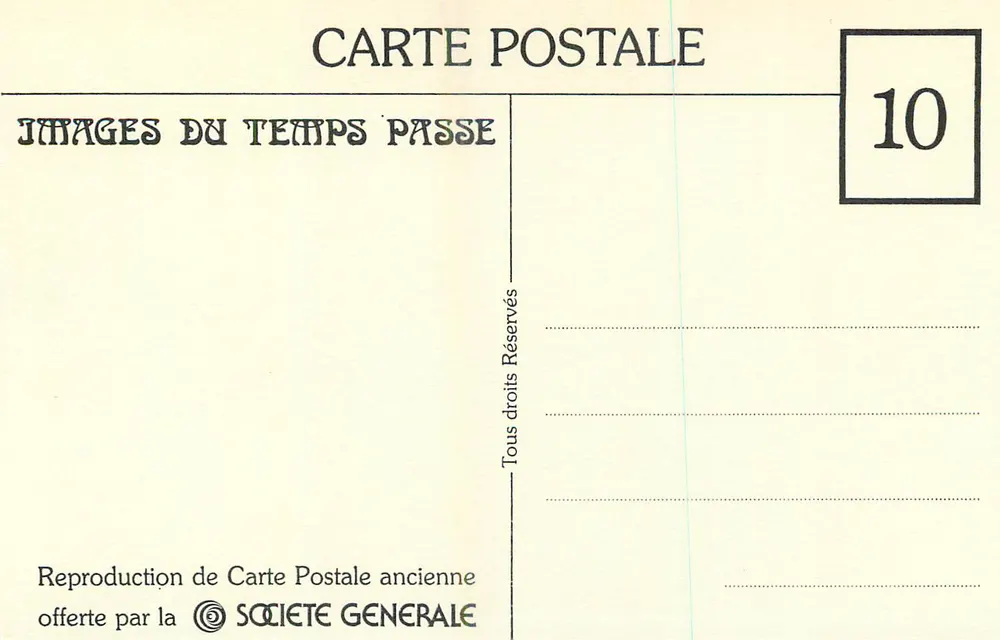 Zugunglück der Westbahn an der Gare Montparnasse — 22. Okt. 1895 — Documents Photographiques E. G. Paris - Rückseite
