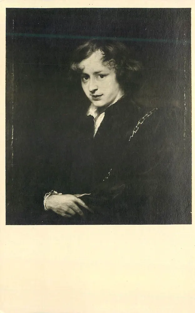Retrato do artista jovem — Van Dyck — Exposição dos Chefes-Obra da Pinacoteca de Munique — Impresso na França - Frente