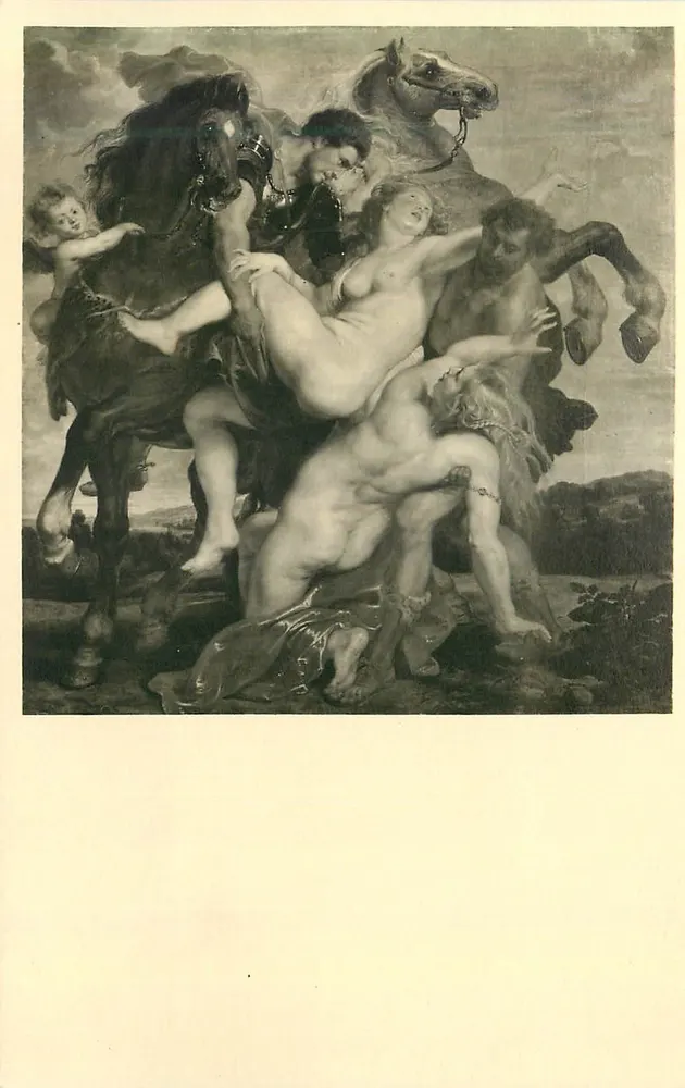 Sequestro das Filhas de Leucippe — Exposição dos Chefes-Obra da Pinacoteca de Munique — 25 Rubens - Frente