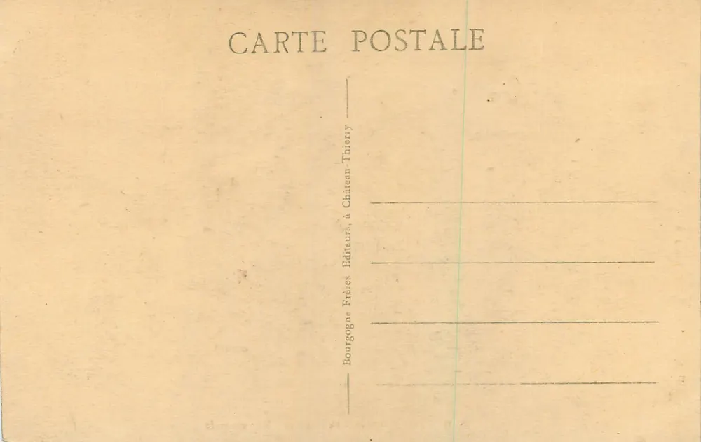 Chantilly (Oise) - O Castelo - Vista geral — Editor Bourgogne Frères, n°6 - Verso