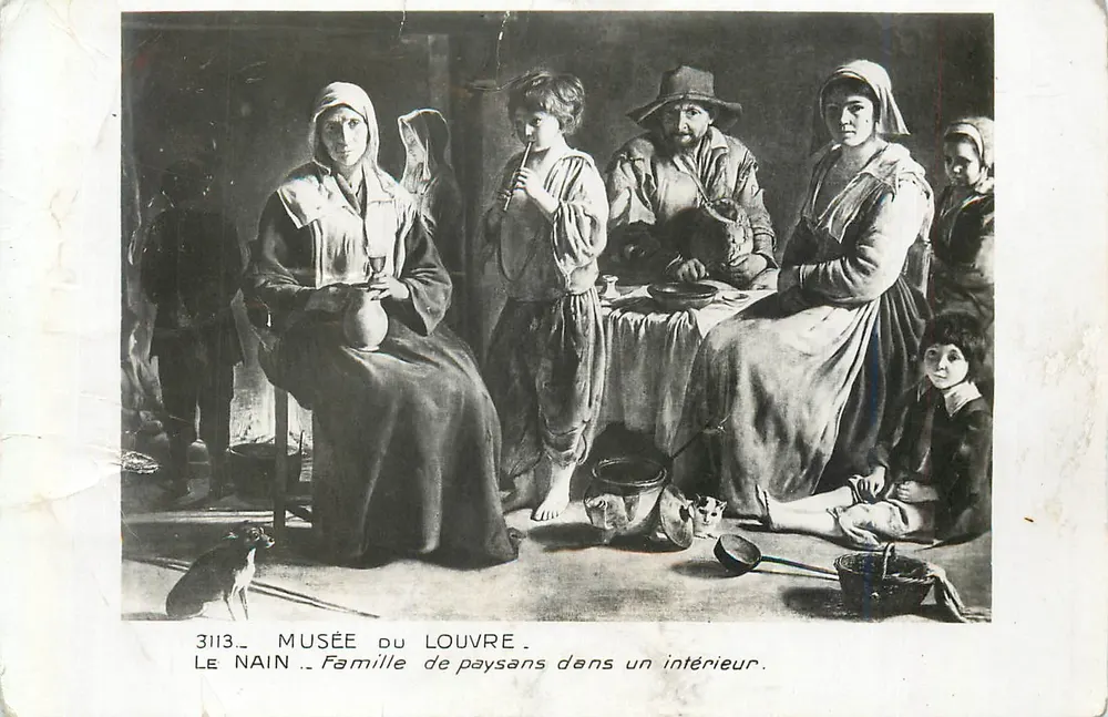 Bäuerliche Familie in einem Innenraum — Le Nain — Musée du Louvre — n° 3113 - Vorderseite