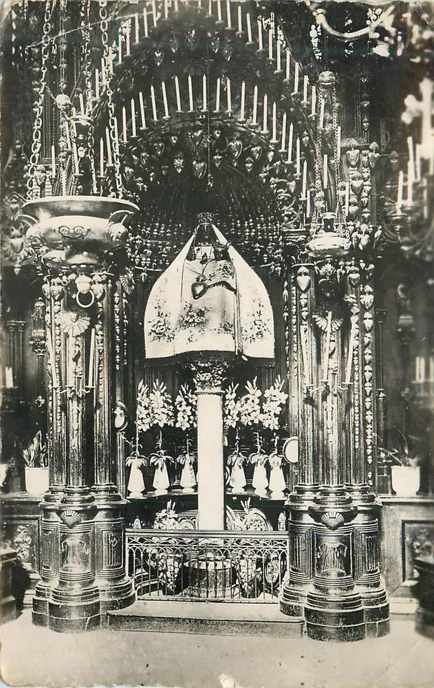 Catedral de Chartres (E-et-L.) — A Virgem do Pilar — M. Aude, edição, Rambouillet - Frente