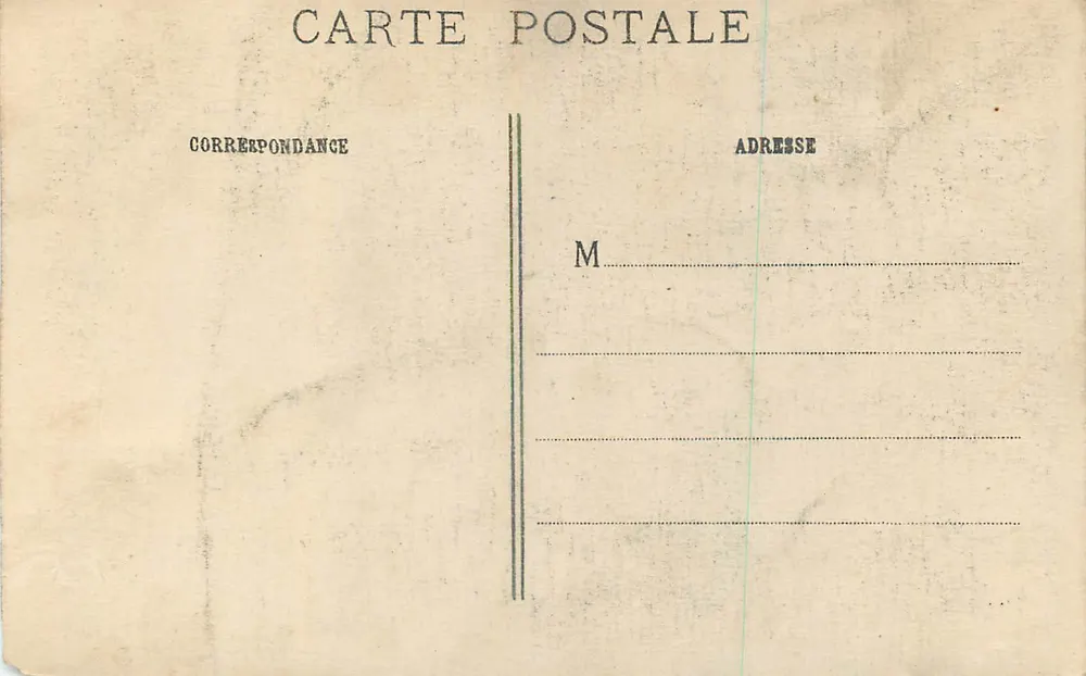 Lille pendant l'occupation allemande — Rue de Béthune — IMP. BAUDINIÈRE, NANTERRE - Verso