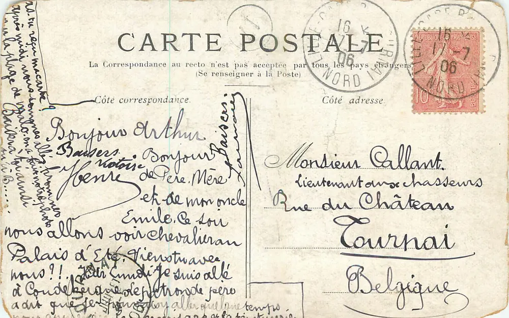 LILLE — A coluna da deusa — editor não visível - Verso