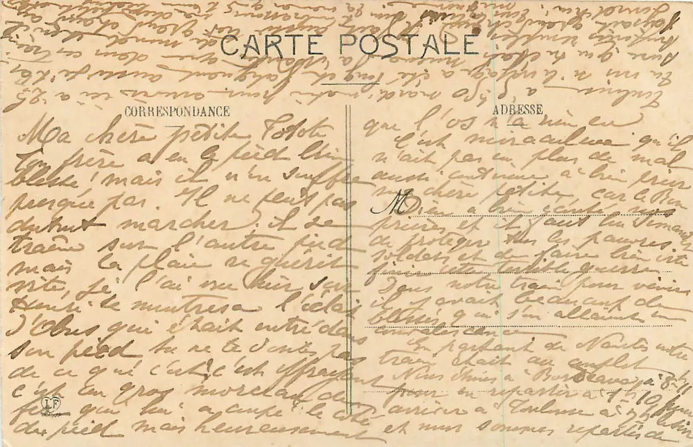 Luchon — Algemene uitzicht, genomen vanuit Cazarilh — Phototypic Labouche, Toulouse - Achterkant