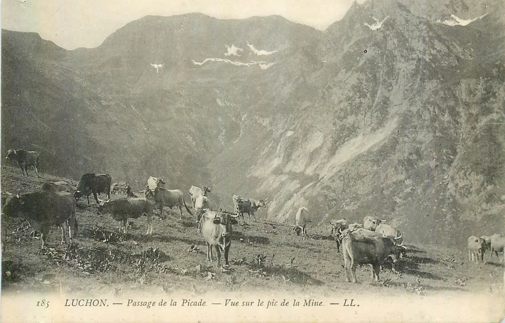 Luchon — Passage de la Picade — Blick auf den Pic de la Mine — LL. - Vorderseite