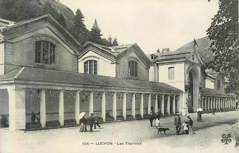 Luchon - Os Termas — editor M.P.L. n° 104 - Frente