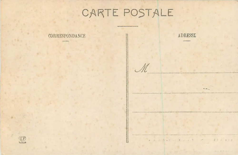 Luchon - Travaux de la Moirasso dans la Vallée d'Oueil — Les Pyrénées (1re Série) — Phototypie Labouche Frères, Toulouse - Verso
