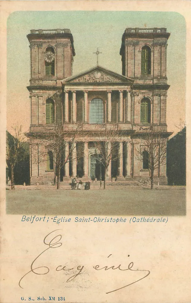 Belfort ; Kirche Saint-Christophe (Dom) — G. S., Sch. XM 134 - Vorderseite