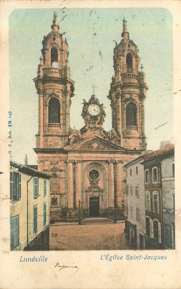 Lunéville — L'Église Saint-Jacques — G. S., Sch. XII, 149 - Recto