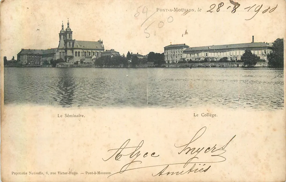 Pont-a-Mousson — Das Seminar und Das Kollegium — Papsterie Nouvelle, 6 rue Victor-Hugo - Vorderseite