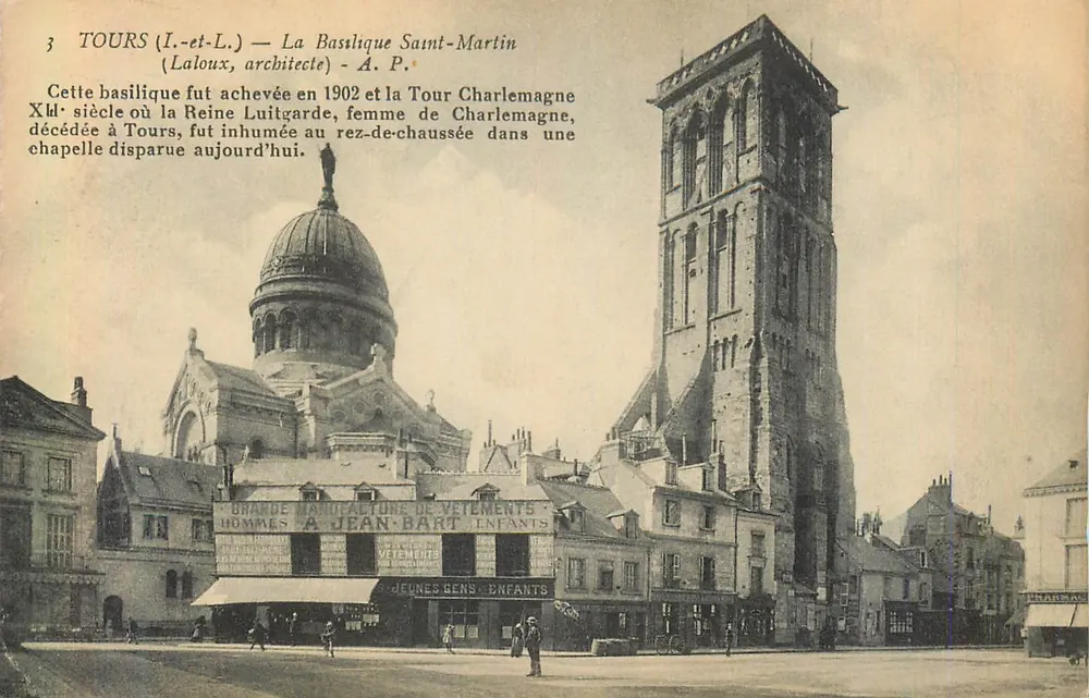 Tours (I.-et-L.) — Die Basilika Saint-Martin — Laloux, Architekt - Vorderseite