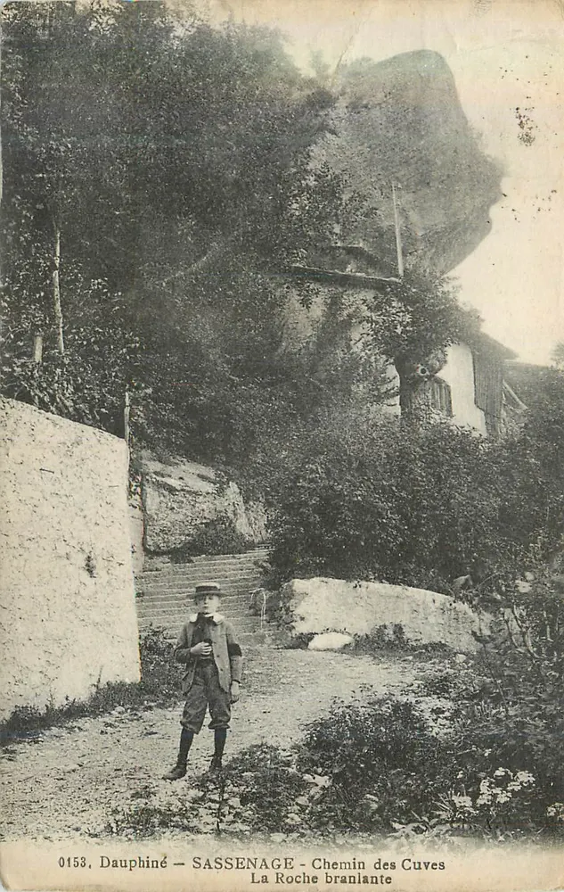 Sassenage — Die wackelnde Felswand — Weg der Cuves — Verlag Dauphiné, Nr. 0153 - Vorderseite