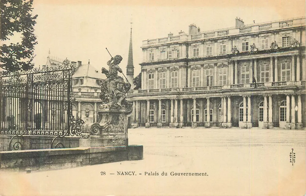 NANCY — Palácio do Governo — editor NUCU, n° 28 - Frente