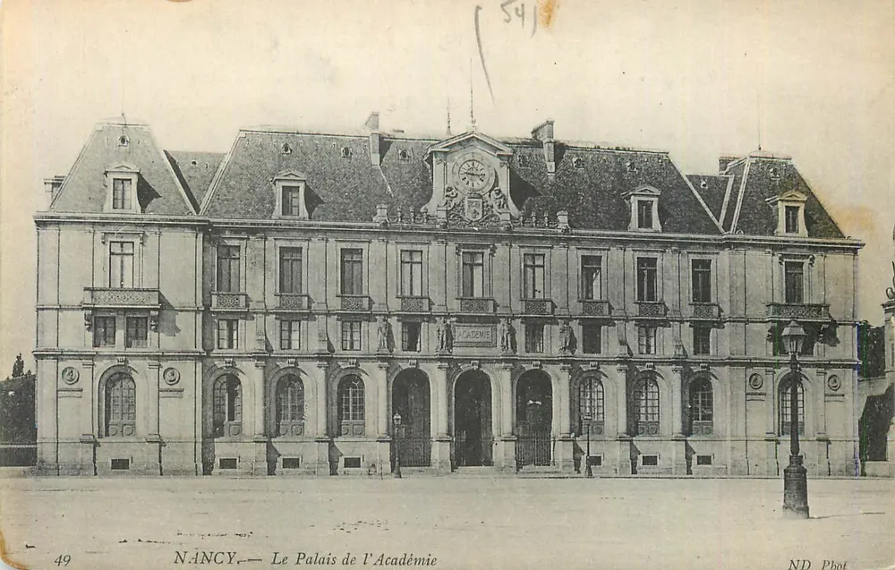 NANCY — Het Paleis van de Academie — ND Phot - Voorkant