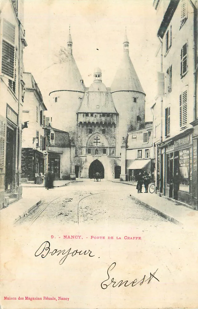 Nancy - Porta da Craffe — Casa dos Magasins Réunis, Nancy, n°9 - Frente