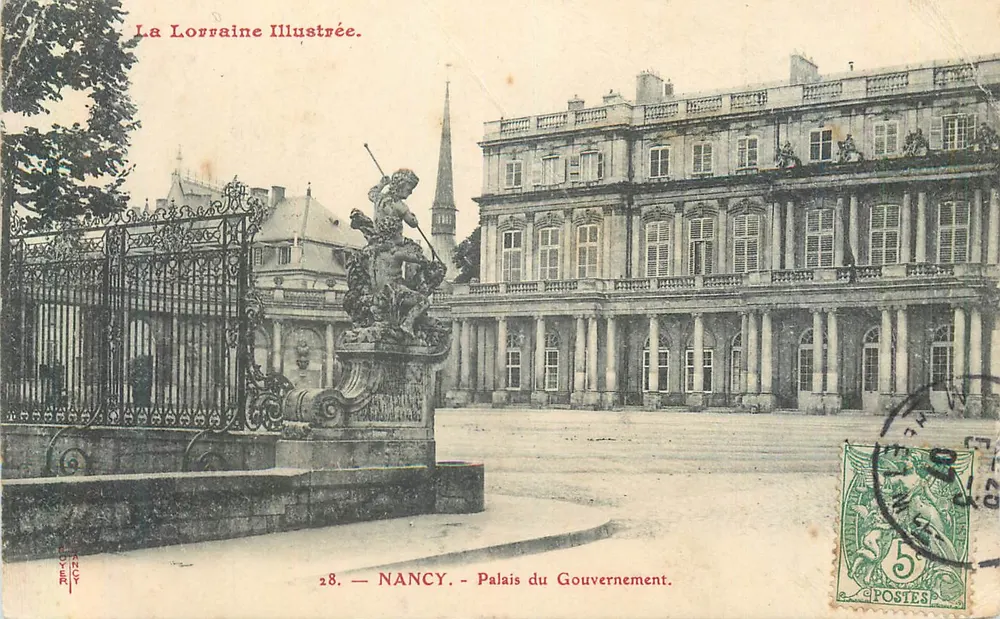 NANCY — Palácio do Governo — A Lorena Ilustrada, n°28 - Frente