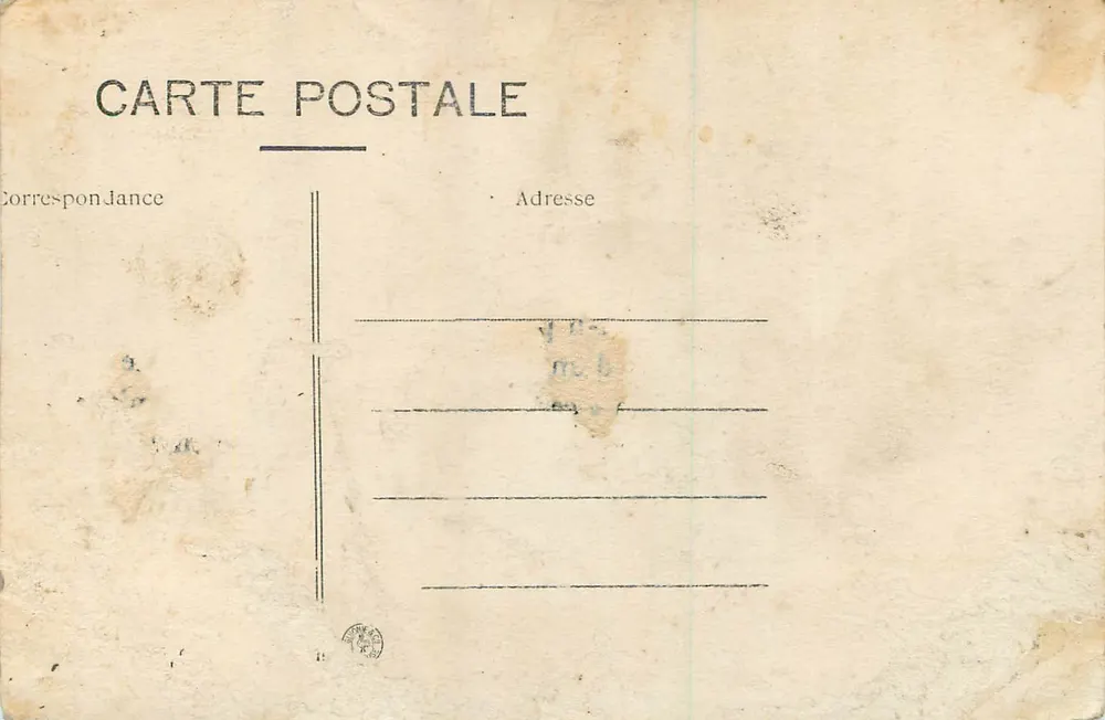 Marine de Guerre — « Justice » Cuirassé de 1er Rang — B.C. - Verso
