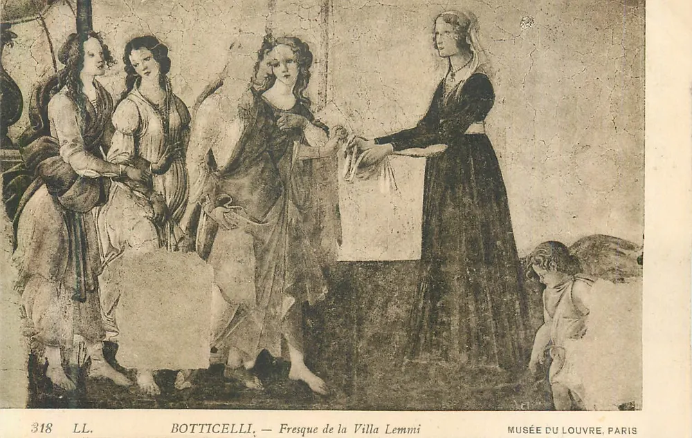 Botticelli — Fresque de la Villa Lemmi — Musée du Louvre, Paris - Recto