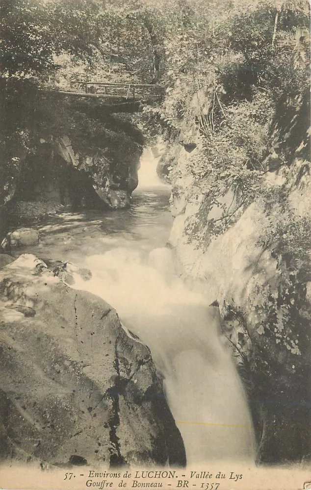Gouffre de Bonneau — Vallée du Lys — Environs de LUCHON — BR-1357 - Recto