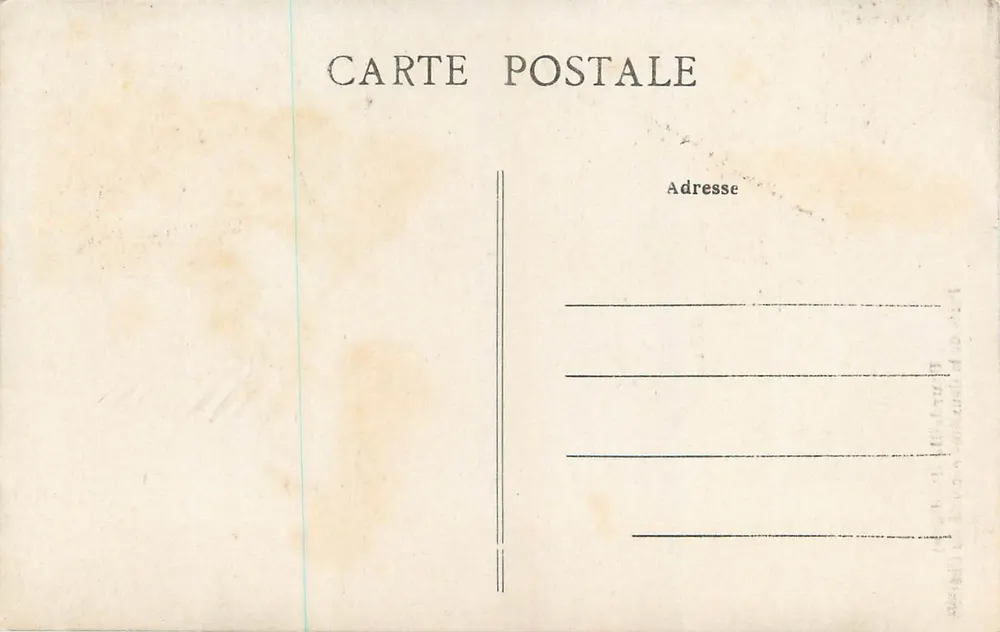 Bourdeille (Dordogne) — Porte de la deuxième enceinte du Château — Carte postale - Verso