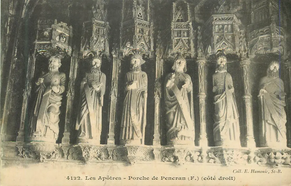 Les Apôtres — Porche de Pencran (F.) (côté droit) — Coll. E. Hamonic, St-B. - Recto