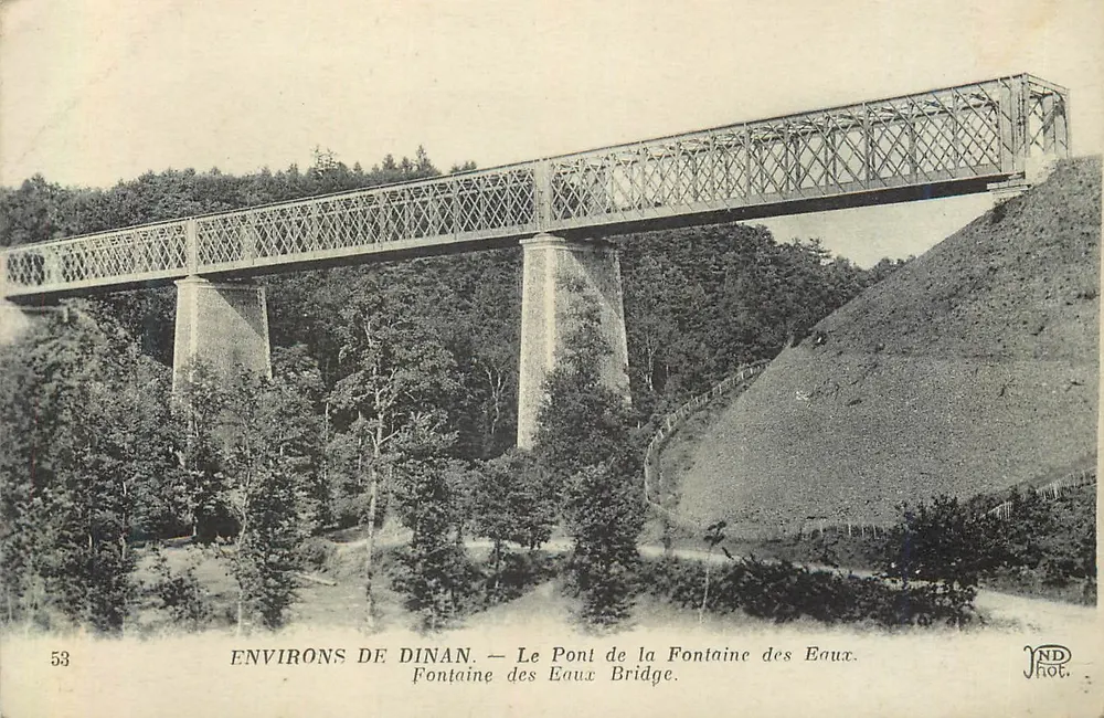 Environs de Dinan — Le Pont de la Fontaine des Eaux — JND Phot. - Recto