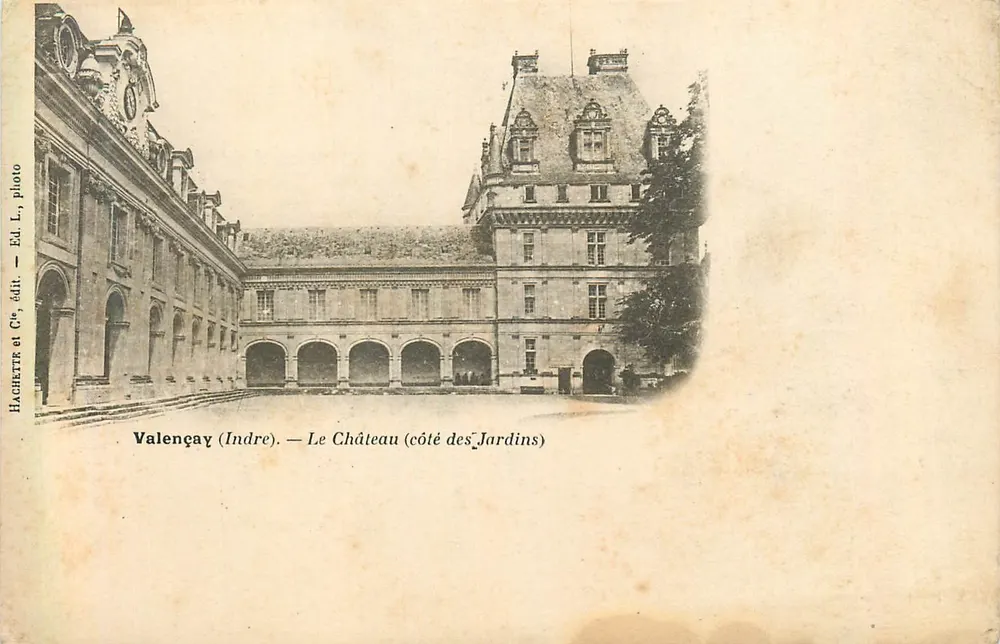 Valençay (Indre) — Le Château (côté des Jardins) — Hachette et Cie, édit. - Recto
