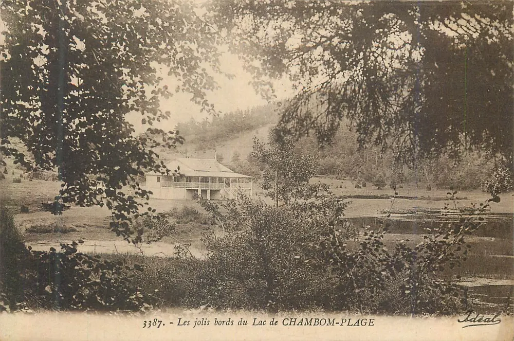As belas margens do Lago de CHAMBOM-PLAGE — Ideal, n° 3387 - Frente