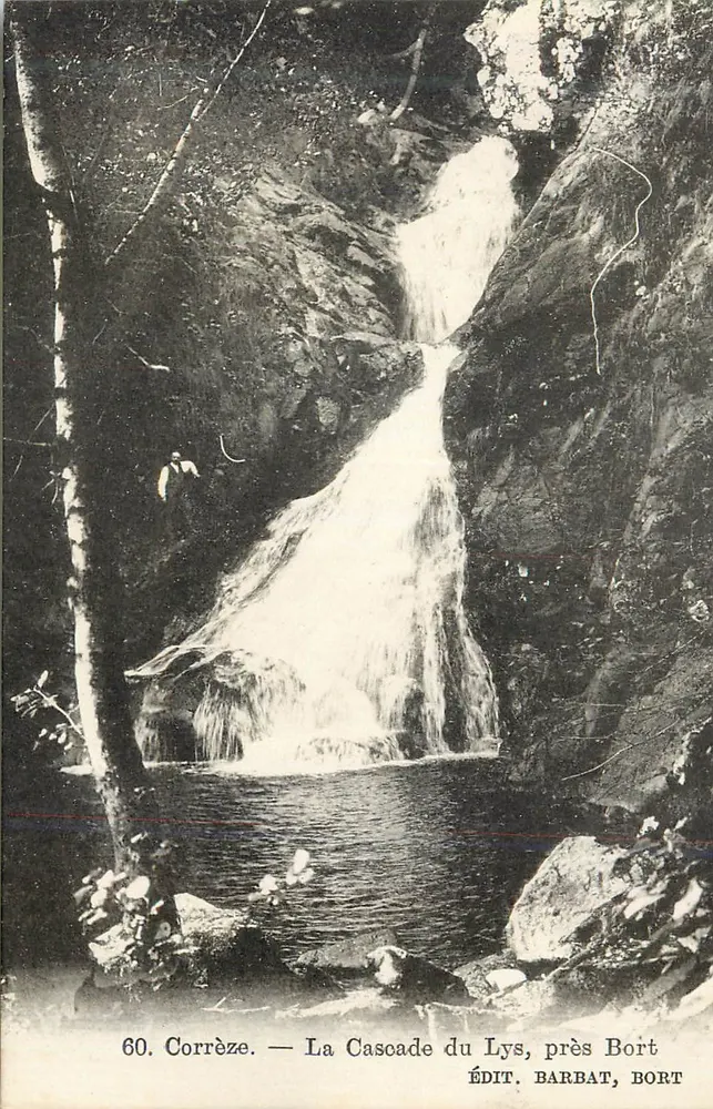 Corrèze — De Waterval van de Lys, bij Bort — Ed. Barbat, Bort - Voorkant