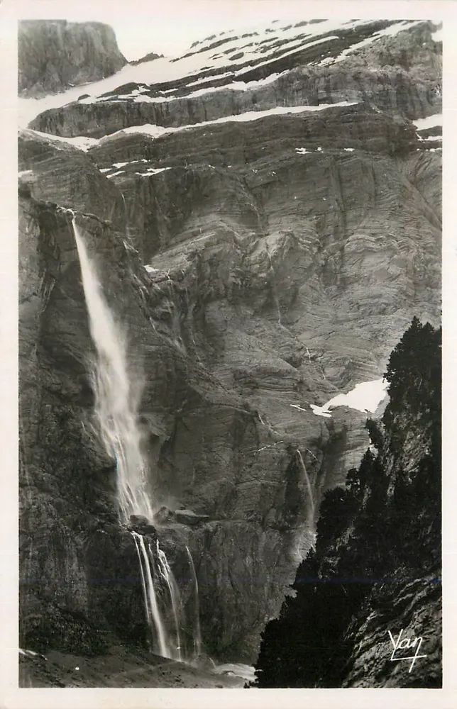 Gavarnie — La grande Cascade — Édition Photo Quinault - Lourdes - Recto