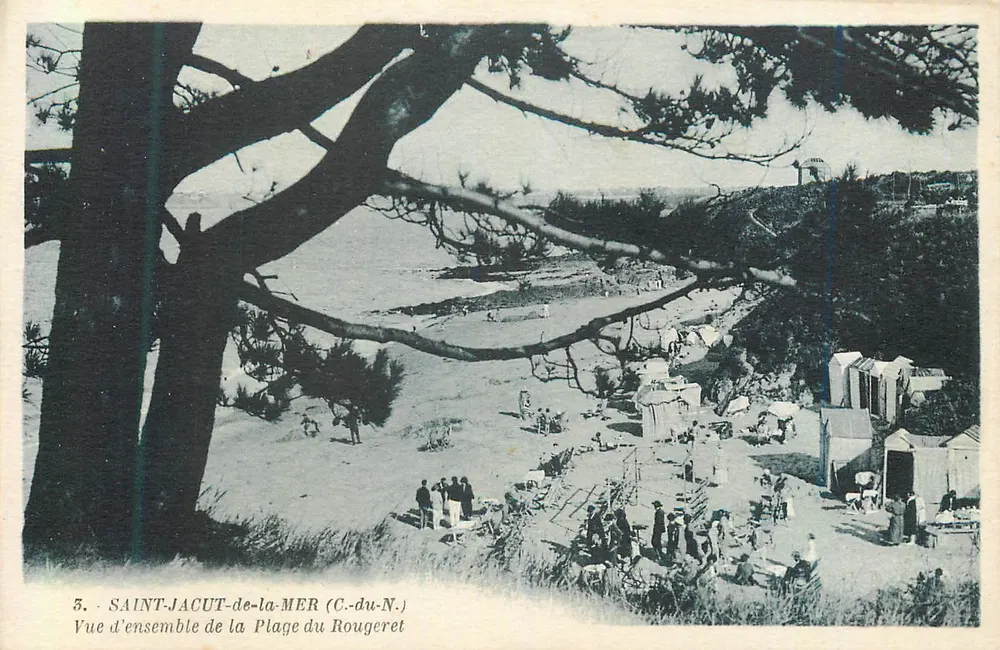 Saint-Jacut-de-la-Mer — Übersicht der Rougeret-Strand — G. Arlaud, Nantes - Vorderseite