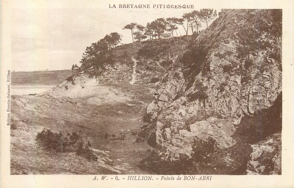 Pointe de Bon-Abri — La Bretagne pittoresque — A.W. - 6 - Hillion - Recto