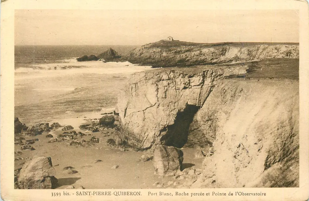 Saint-Pierre-Quiberon — Port Blanc, Roche Percée und Pointe de l’Observatoire — Laurent-Nel, Rennes - Vorderseite