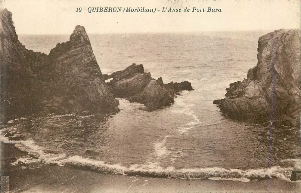 Quiberon (Morbihan) — L'Anse de Port Bara — J. Nozaïs, édit. Nantes - Frente