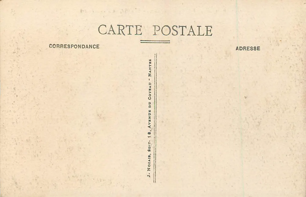 Quiberon (Morbihan) — L'Anse de Port Bara — J. Nozaïs, édit. Nantes - Verso